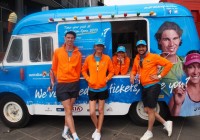 Mr Whippy vehicle graphics wrap for the Australian Open