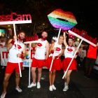 Lollipop Signs and Giant Hashtags for Medibank Mardi Gras