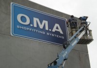 OMA banners for building signage